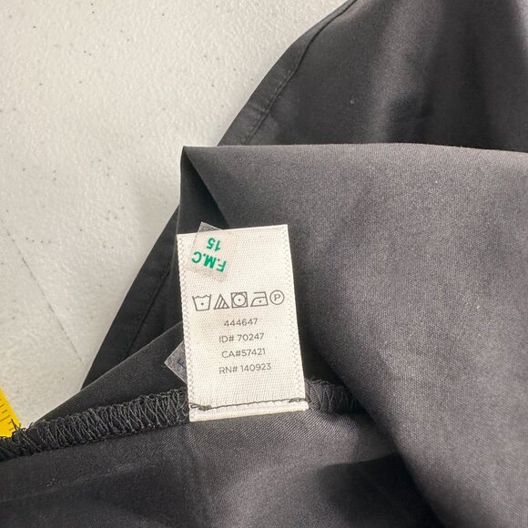 Ann Taylor LOFT Black Off-The-Shoulder Button Front Blouse XXL Milk Maid Peasant - Picture 10 of 11